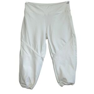 Bellalete Original Softball Pants YM Youth Medium White Fastpitch Stretch Rec